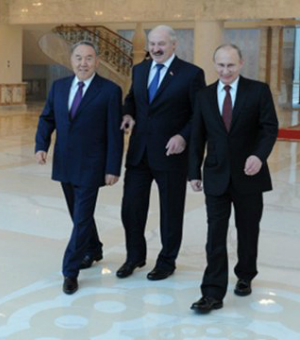 Назарбаев, Путин и Лукашенко