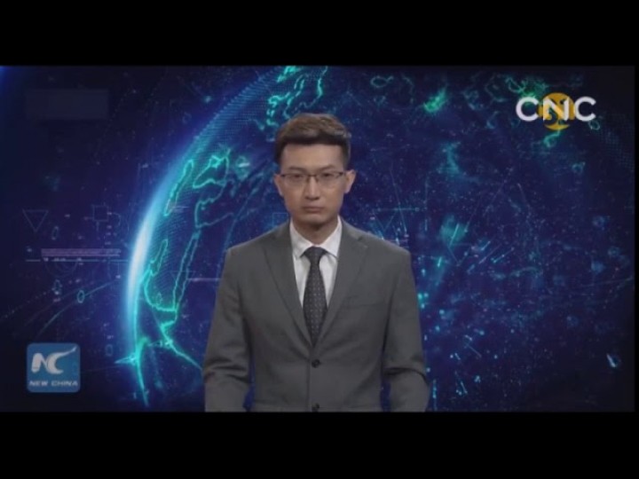 В Китае представили первого виртуального диктора новостей