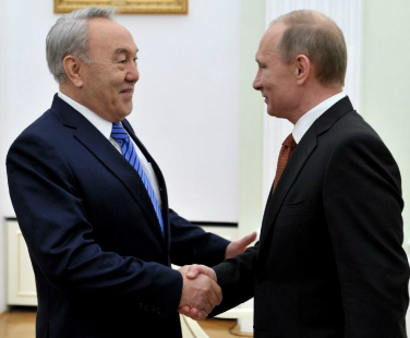Путин и Назарбаев