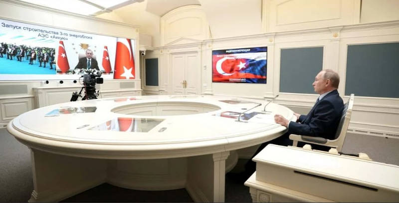 Путин и Эрдоган дали старт строительству третьего блока АЭС «Аккую»