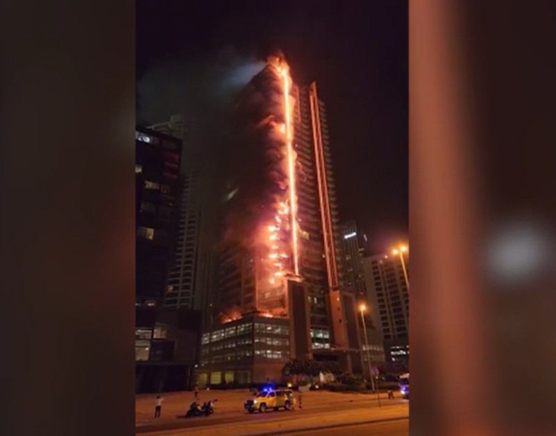 В Дубае горела высотка крупнейшего арабского девелопера